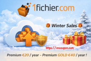 [Winter Sales] 1Fichier.com Cloud Storage Deals – From €20/Year