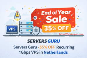[End of Year Sale] Servers Guru – 35% OFF Recurring 1Gbps VPS in Netherlands
