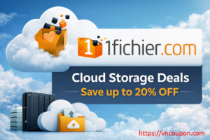 1Fichier.com Cloud Storage Deals – Save up to 20% OFF