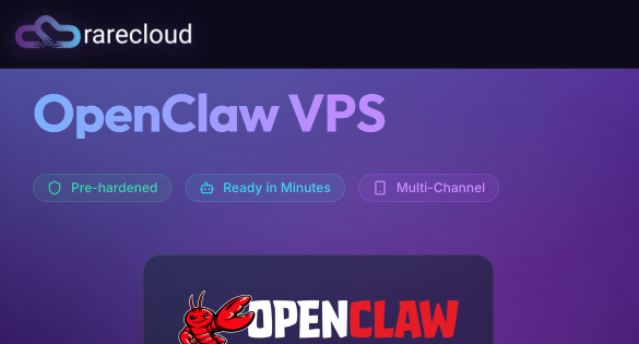 Openclaw Server Rare Cloud - Up to 65% Off OpenClaw Desktop & Server