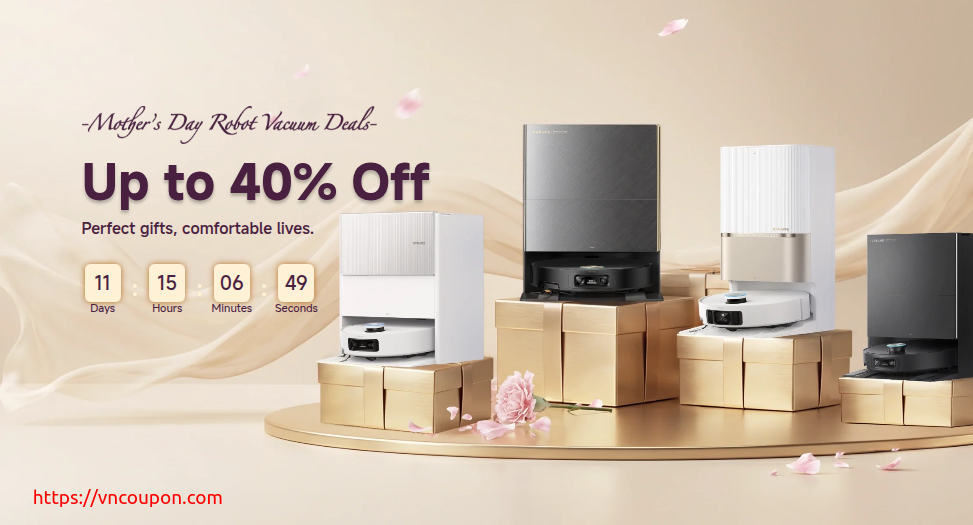Dreame Mother’s Day Sale – Save Up to 40% on Robot Vacuums