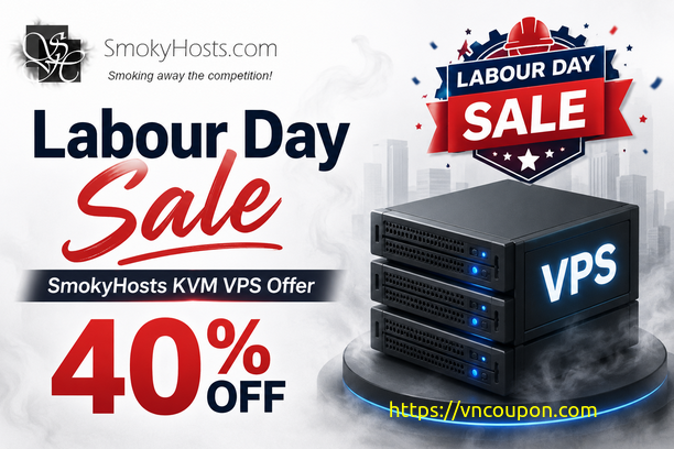 [Labour Day Sale] SmokyHosts KVM VPS Offer – 40% Off