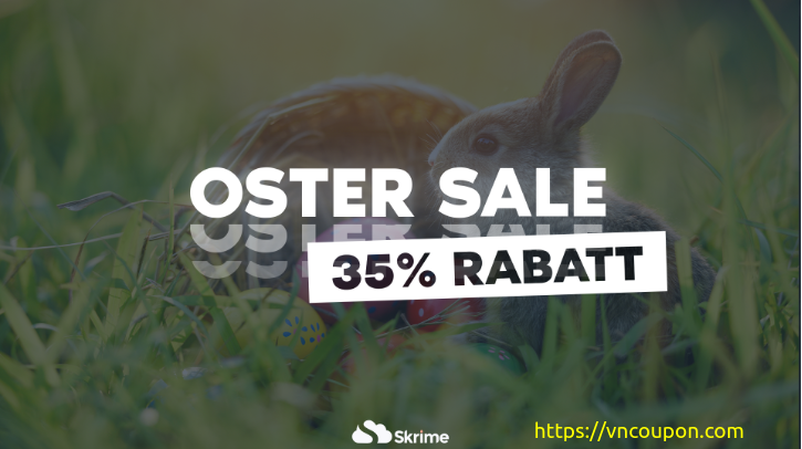 SKRIME Easter Sale – 35% Off EPYC & RYZEN KVM VPS from 0.99€/month