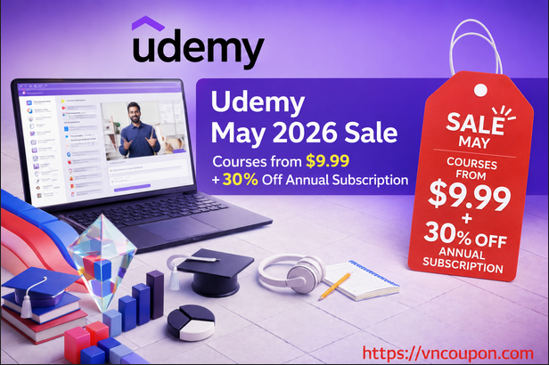 Udemy May 2026 Sale  – Courses as low as $9.99