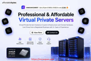AffordableBytes –  Xeon & Ryzen VPS Promo from €2/month