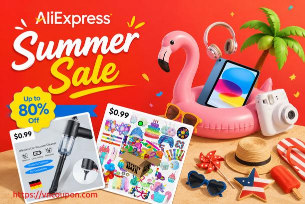 AliExpress Summer Sale – UP to 80% OFF