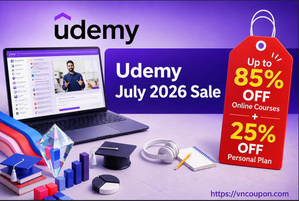 Udemy July 2026 Sale  – Up to 85% OFF Online Courses