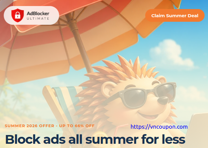 AdBlocker Ultimate Summer 2026 Offer – Up to 66% off