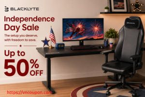 Blacklyte Independence Day Sale 2026 — Up to 50% Off Gaming Chairs, Desks & Accessories