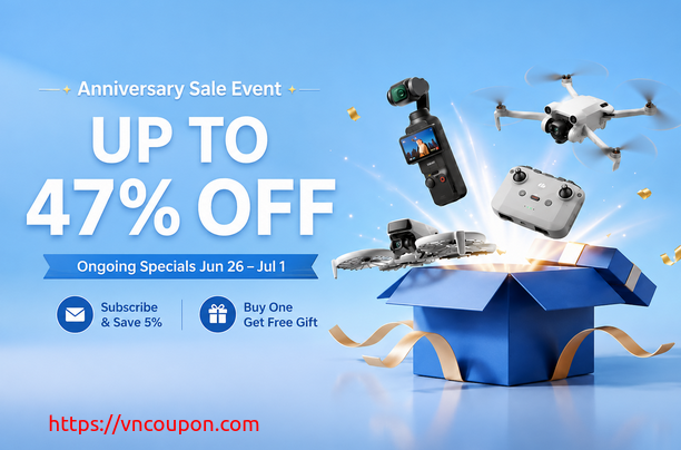 DJI Anniversary Sale – Up to 47% OFF