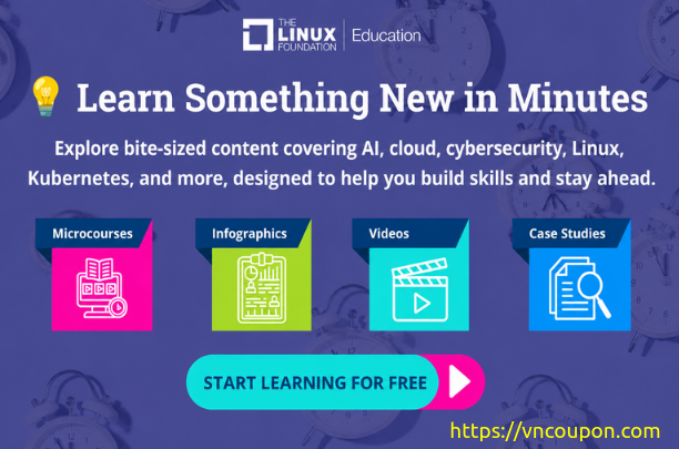 Save 75% on Trainings and Certifications at The Linux Foundation