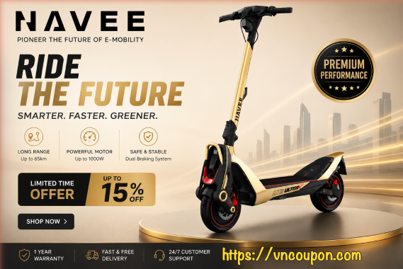 NAVEE August Sale: 15% Off UT5 & XT5 Pro Scooters