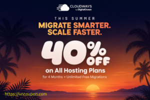 Cloudways Coupon Codes in September 2026 – 40% off for 4 months
