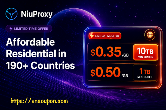 NiuProxy – Residential Proxies From $0.35/GB + 10% OFF Coupon Code