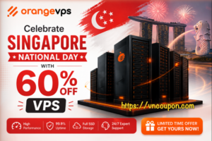 OrangeVPS Singapore National Day Sale 2026 – 60% OFF VPS + Double RAM & Credits