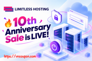 Limitless Hosting 10th Anniversary Sale – Up to 60% Off – From $2.40/Year
