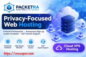 Packetra VPS Finland: 15% Off No-KYC KVM, $9.77/mo