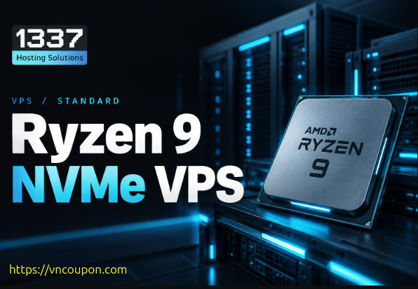1337 Hosting VPS Deal: Ryzen 9950X, 25 Gbps from €3.99/month