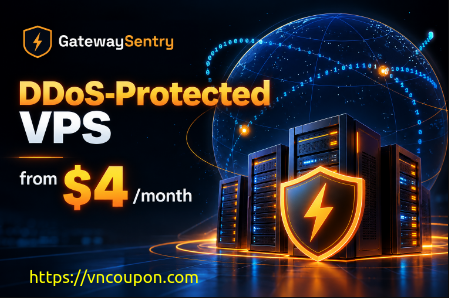 Gateway Sentry Deal – DDoS-Protected VPS from $4/month