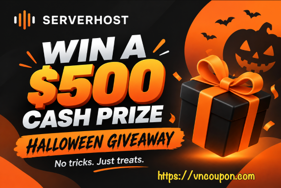 ServerHost Halloween 2026: VPS $16.99/Year + Win $500