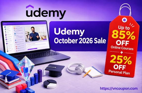 Udemy October 2026 Sale  – Up to 85% OFF Online Courses